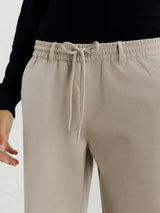 Pantalon en maille beige - IZAC