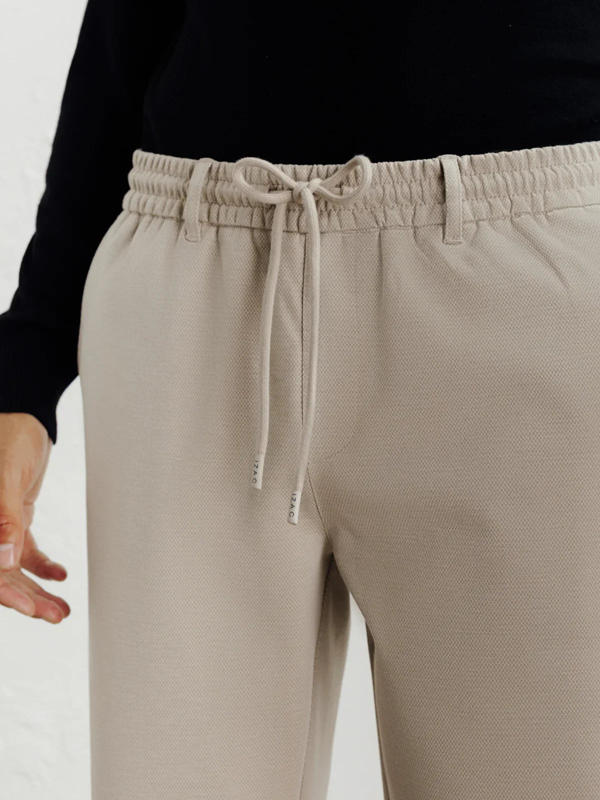 Pantalon en maille beige - IZAC