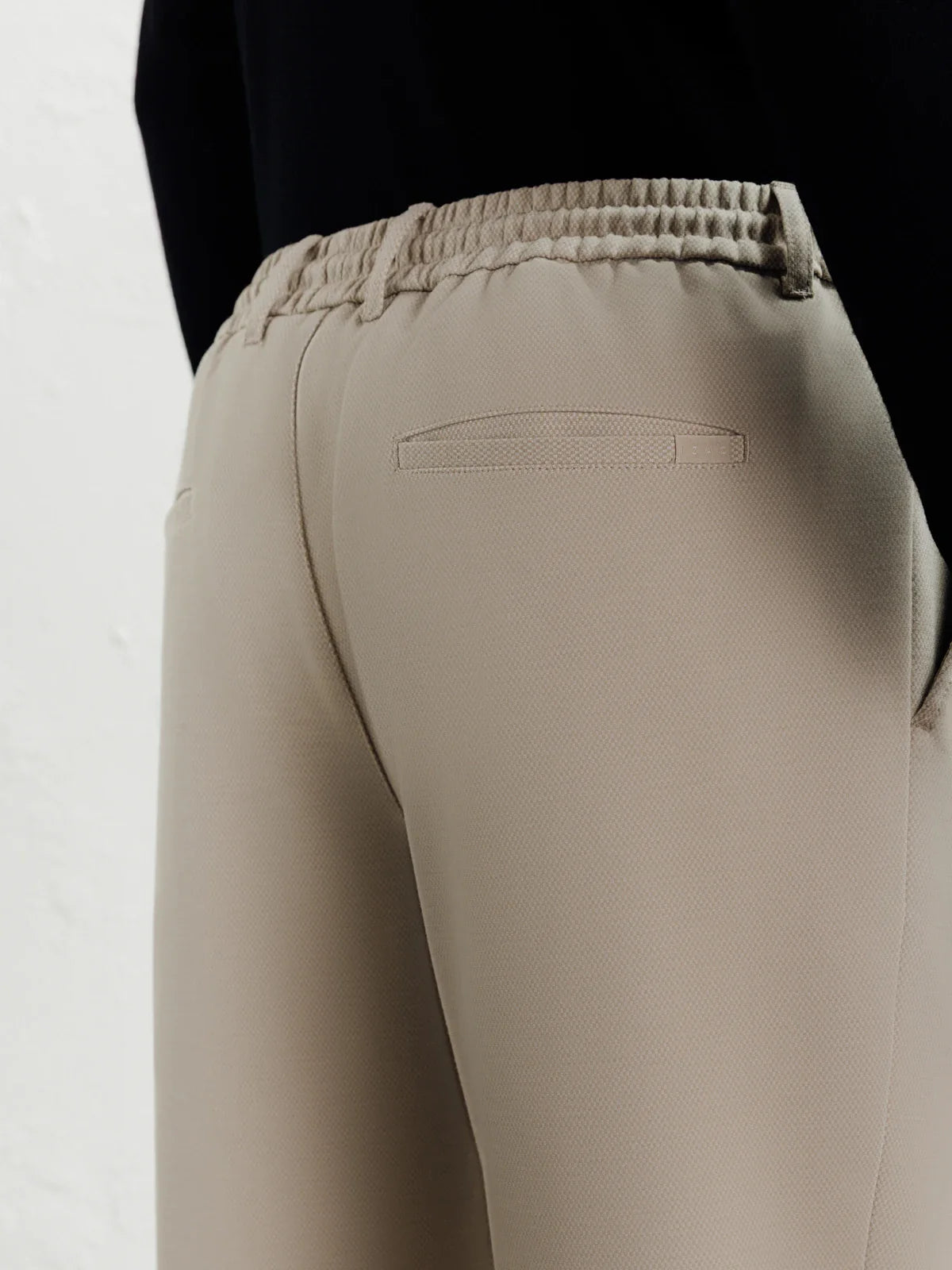 Pantalon en maille beige - IZAC