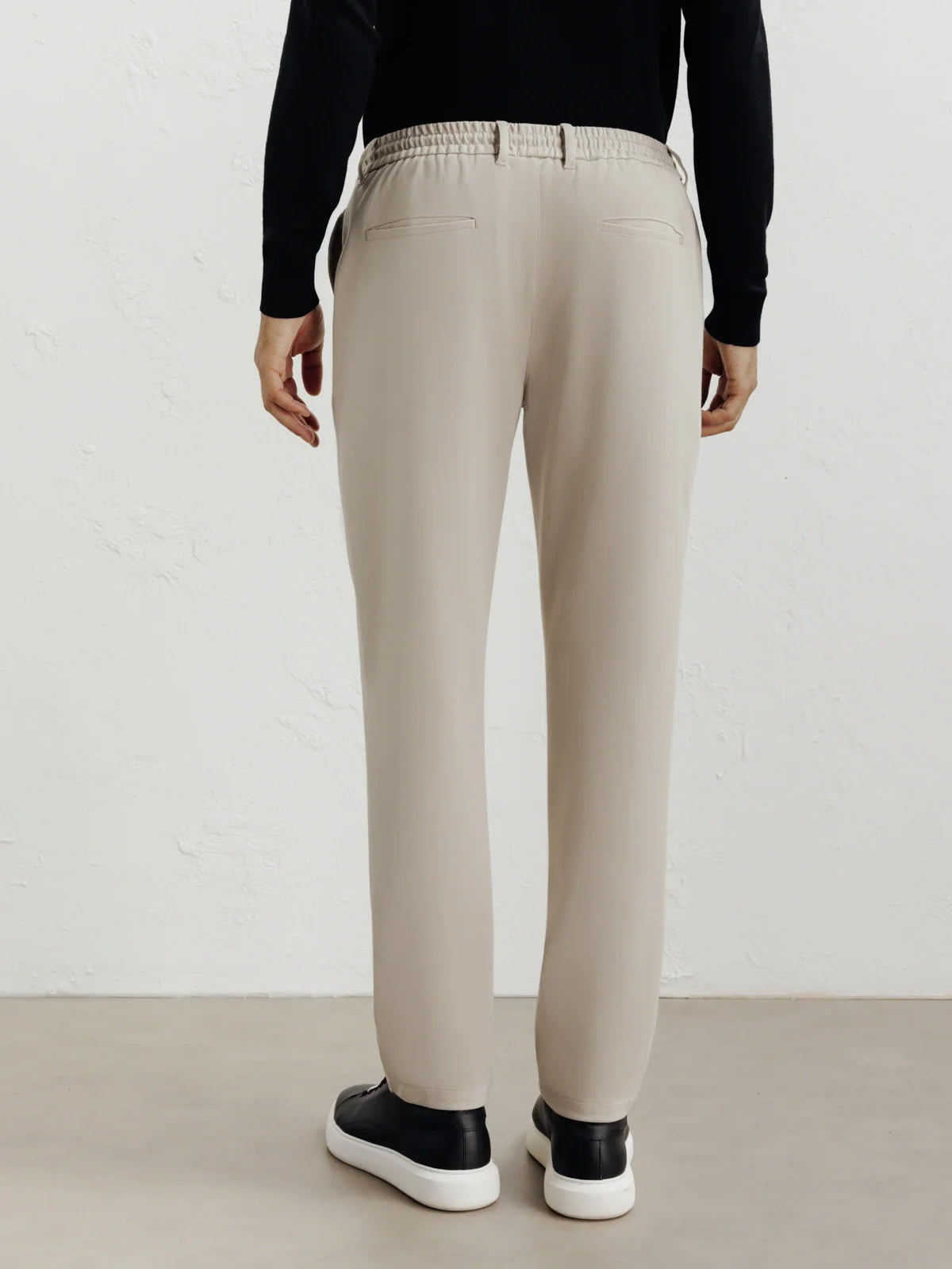 Pantalon en maille beige - IZAC