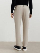 Pantalon en maille beige - IZAC