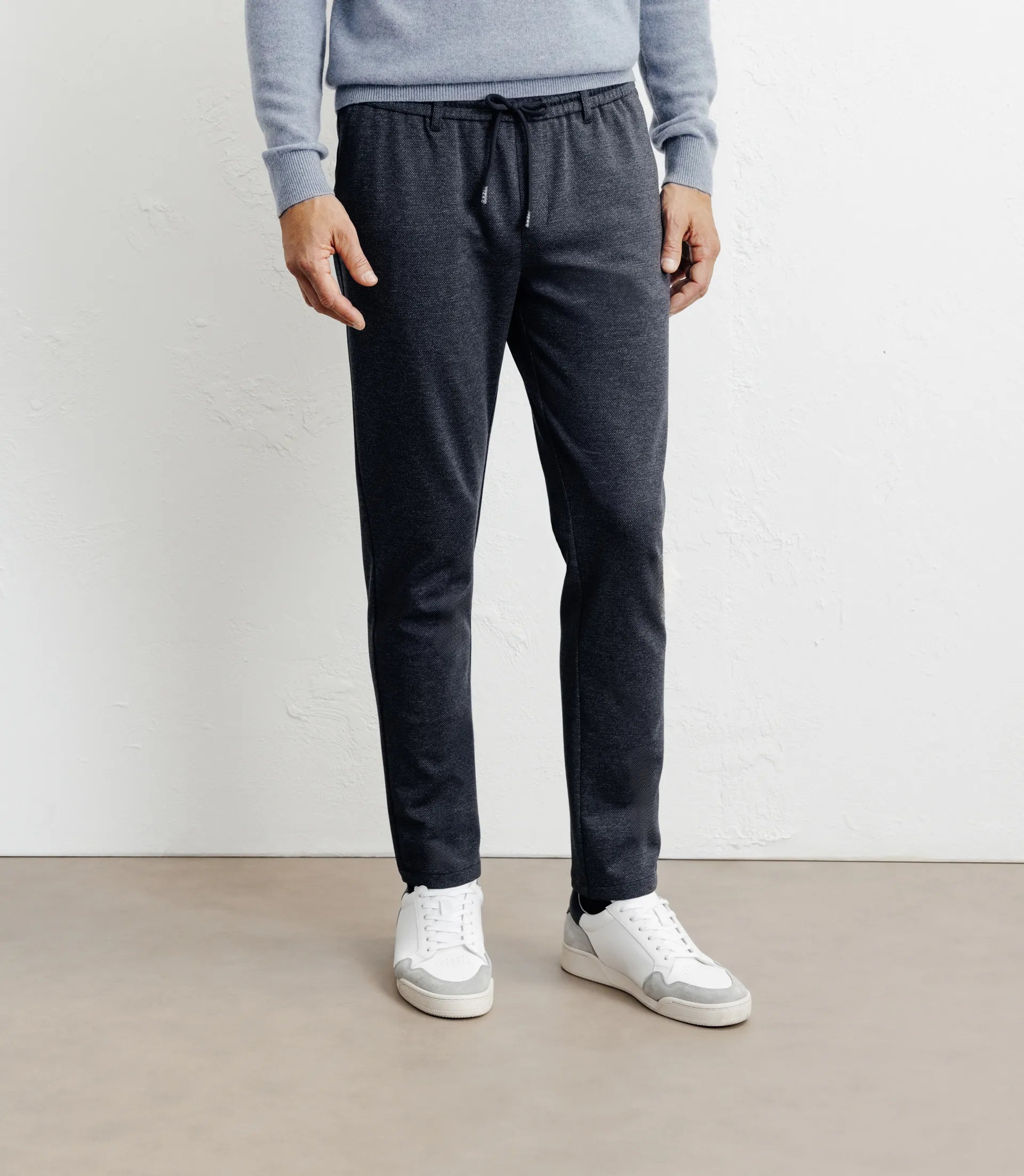 Pantalon en maille marine - IZAC