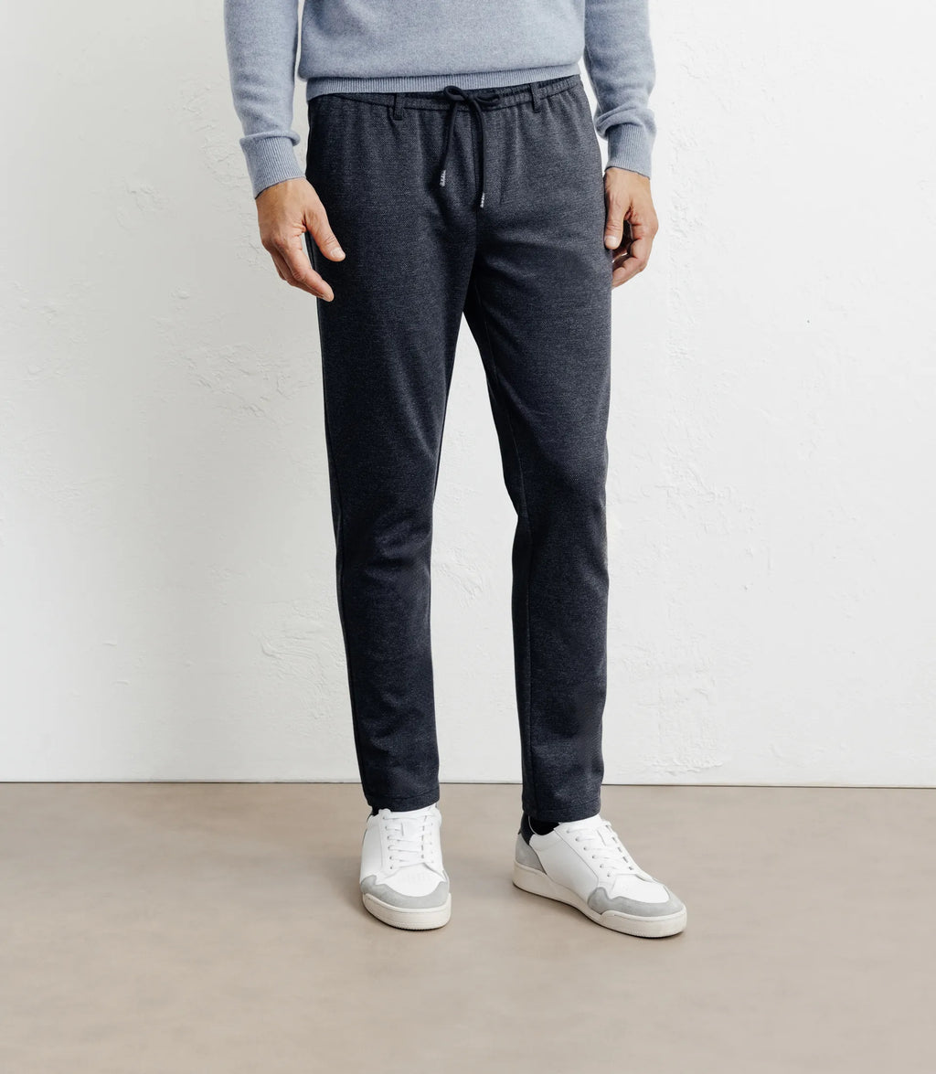 Pantalon en maille marine - IZAC