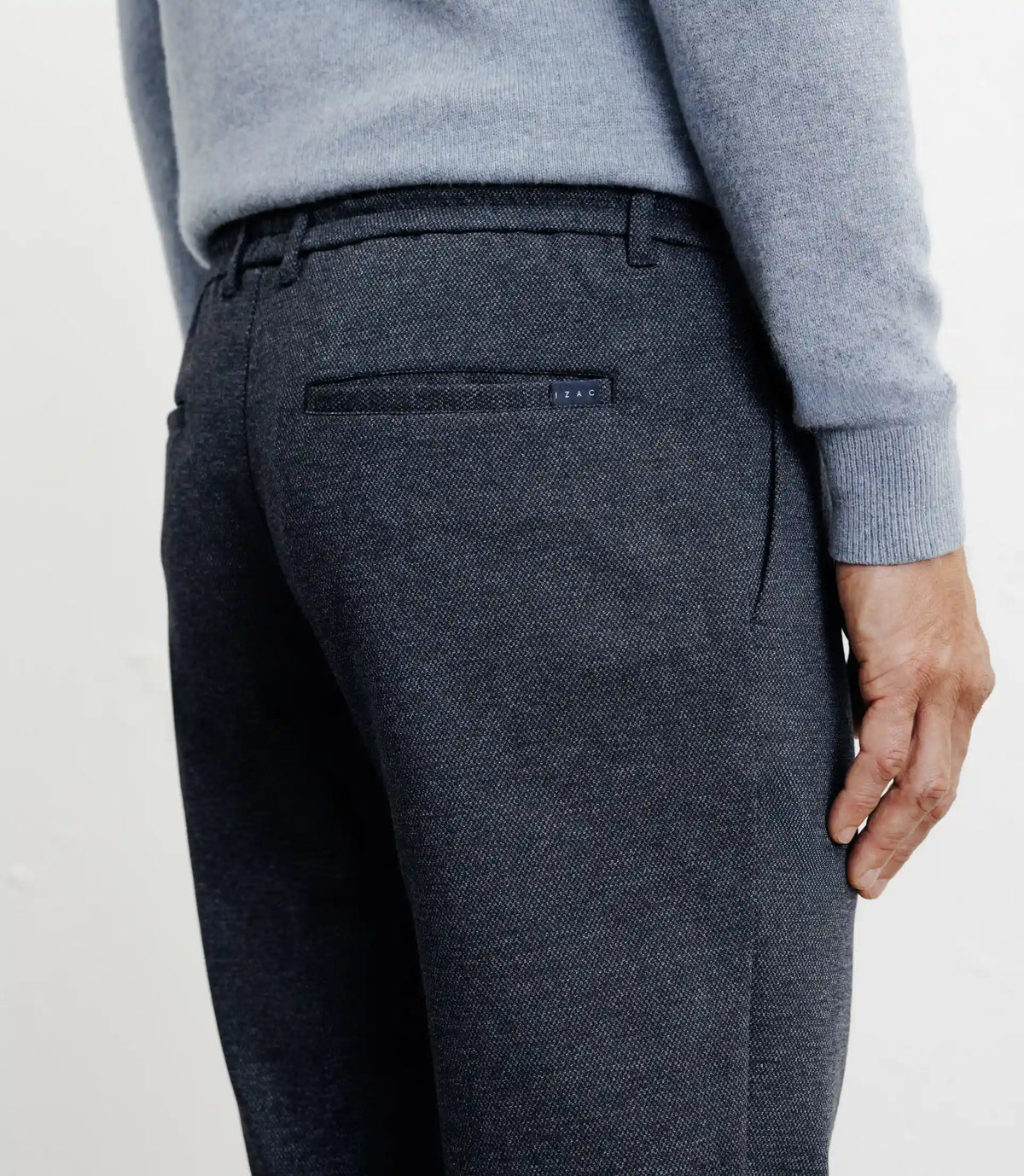 Pantalon en maille marine - IZAC