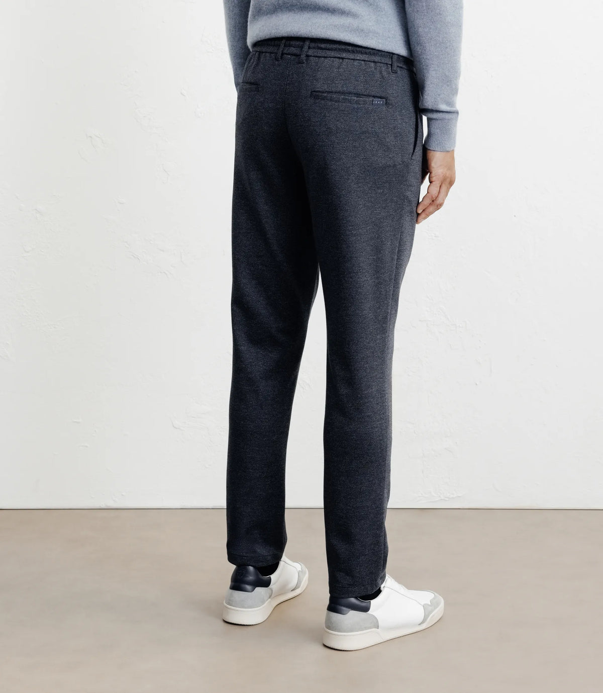 Pantalon en maille marine - IZAC