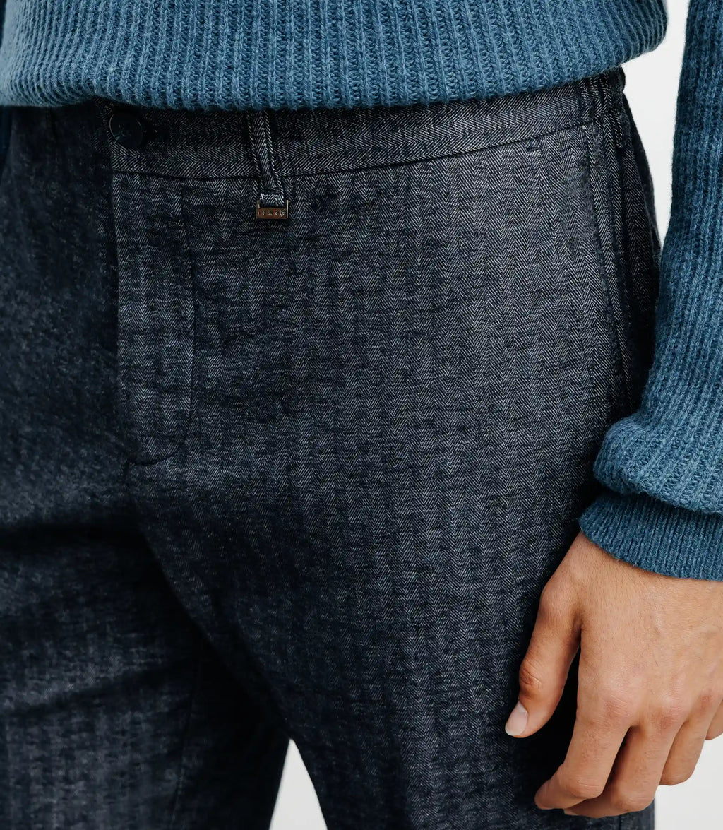 Pantalon chevron marine - IZAC