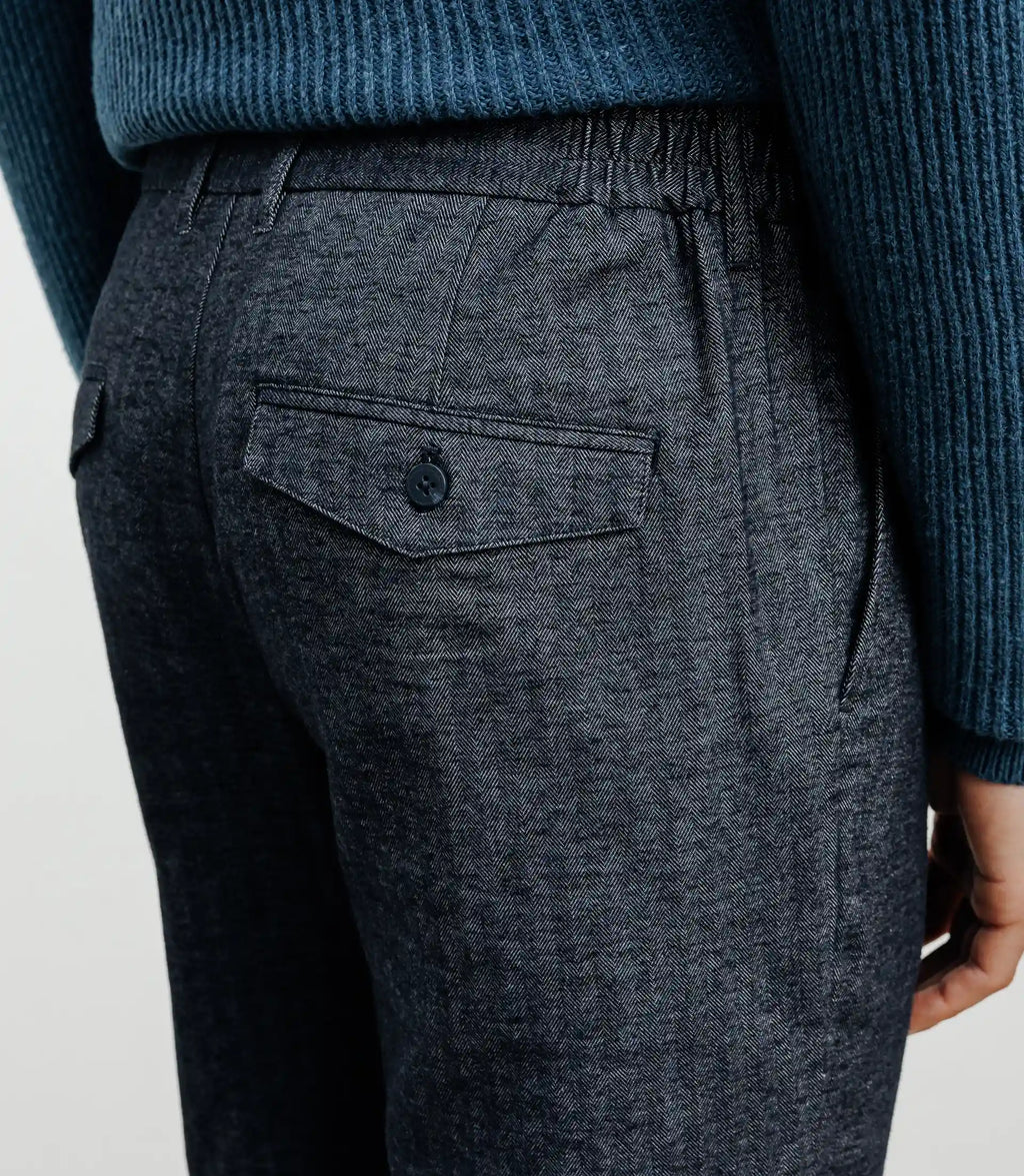 Pantalon chevron marine - IZAC