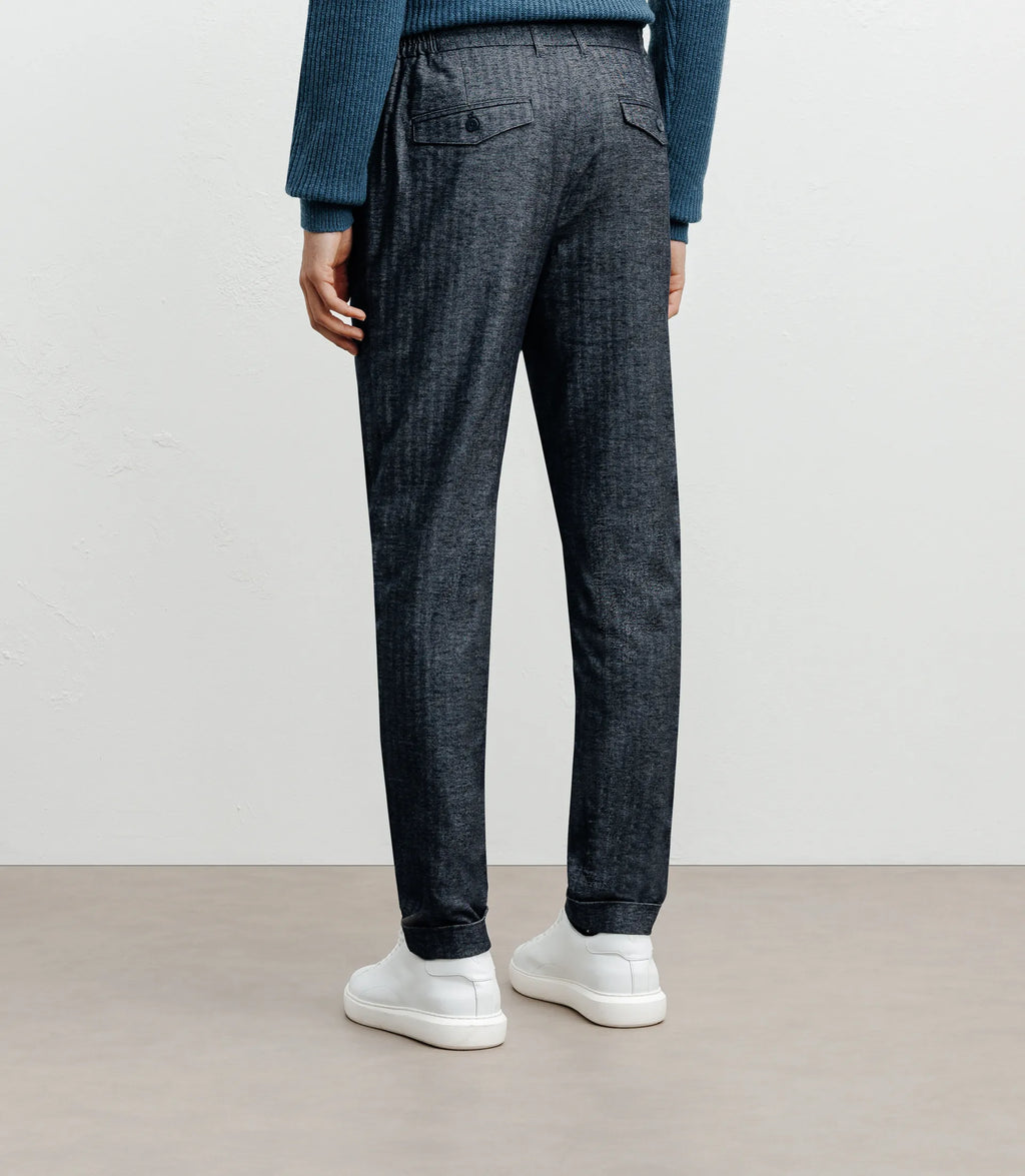 Pantalon chevron marine - IZAC