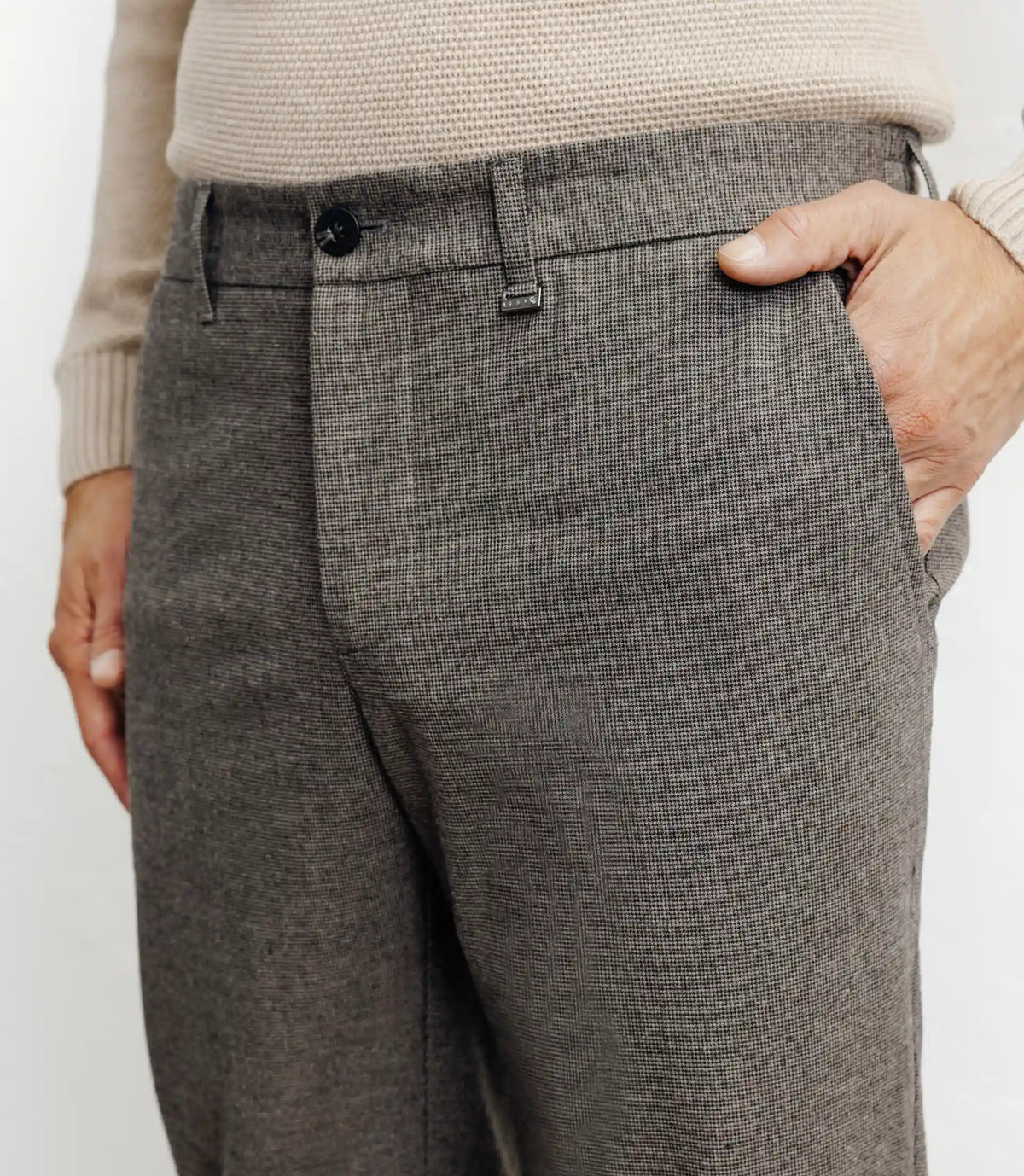 Pantalon chevron marron - IZAC