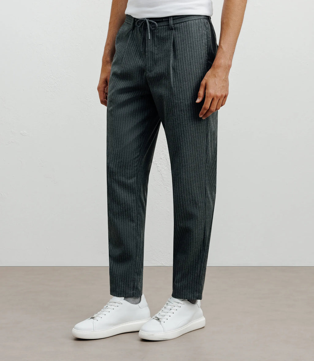 Pantalon rayé gris - IZAC