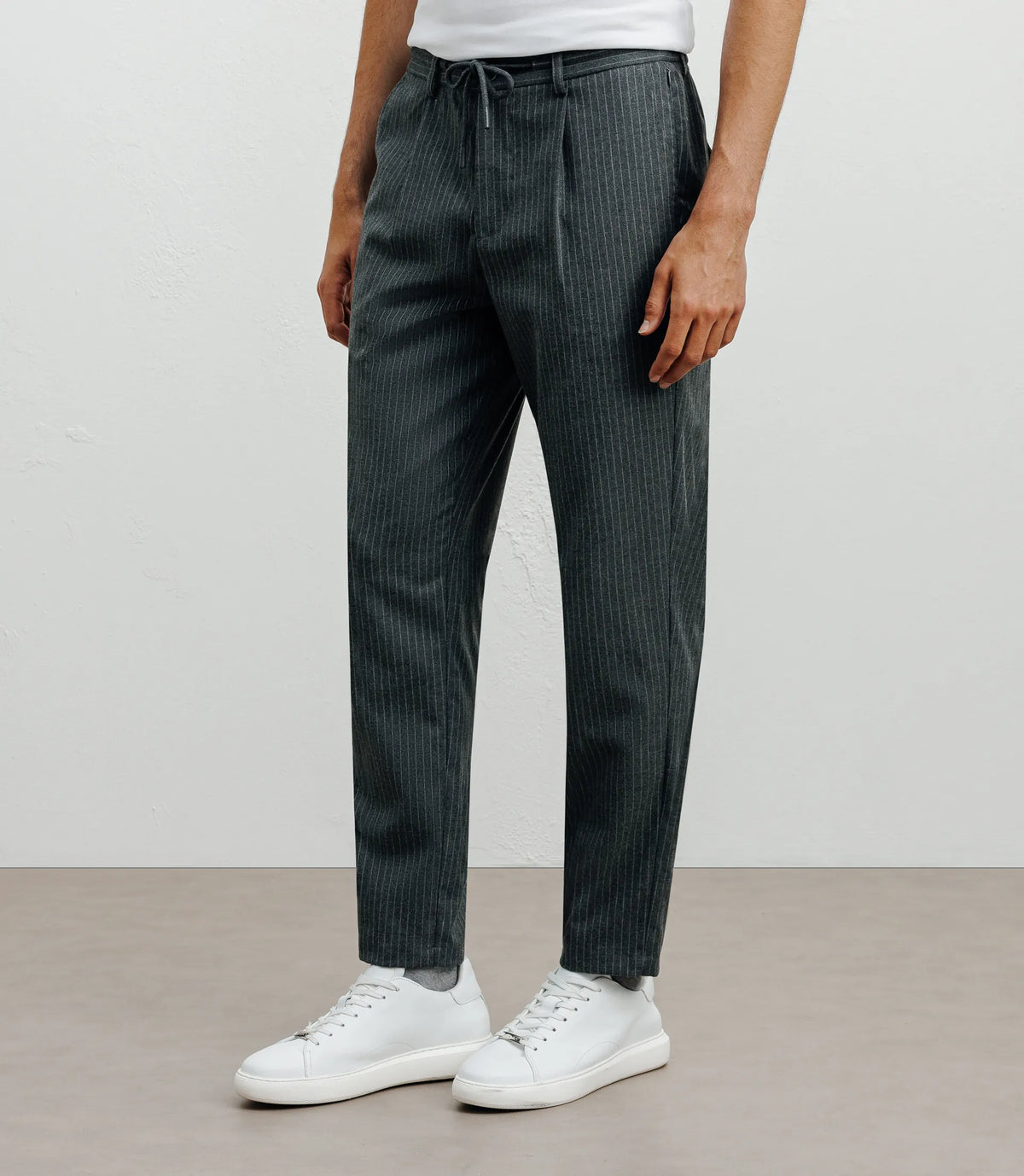 Pantalon rayé gris - IZAC