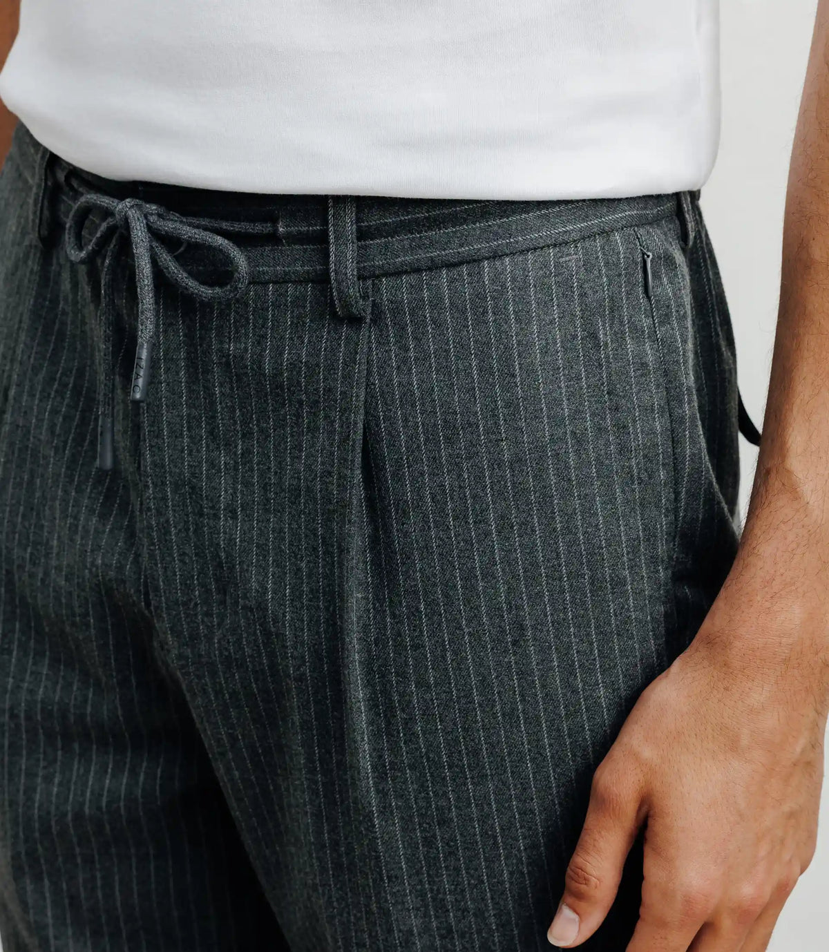 Pantalon rayé gris - IZAC