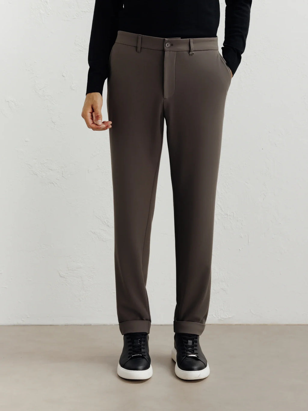 Pantalon armuré châtain - IZAC