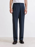 Pantalon urbain oversize bleu denim - IZAC