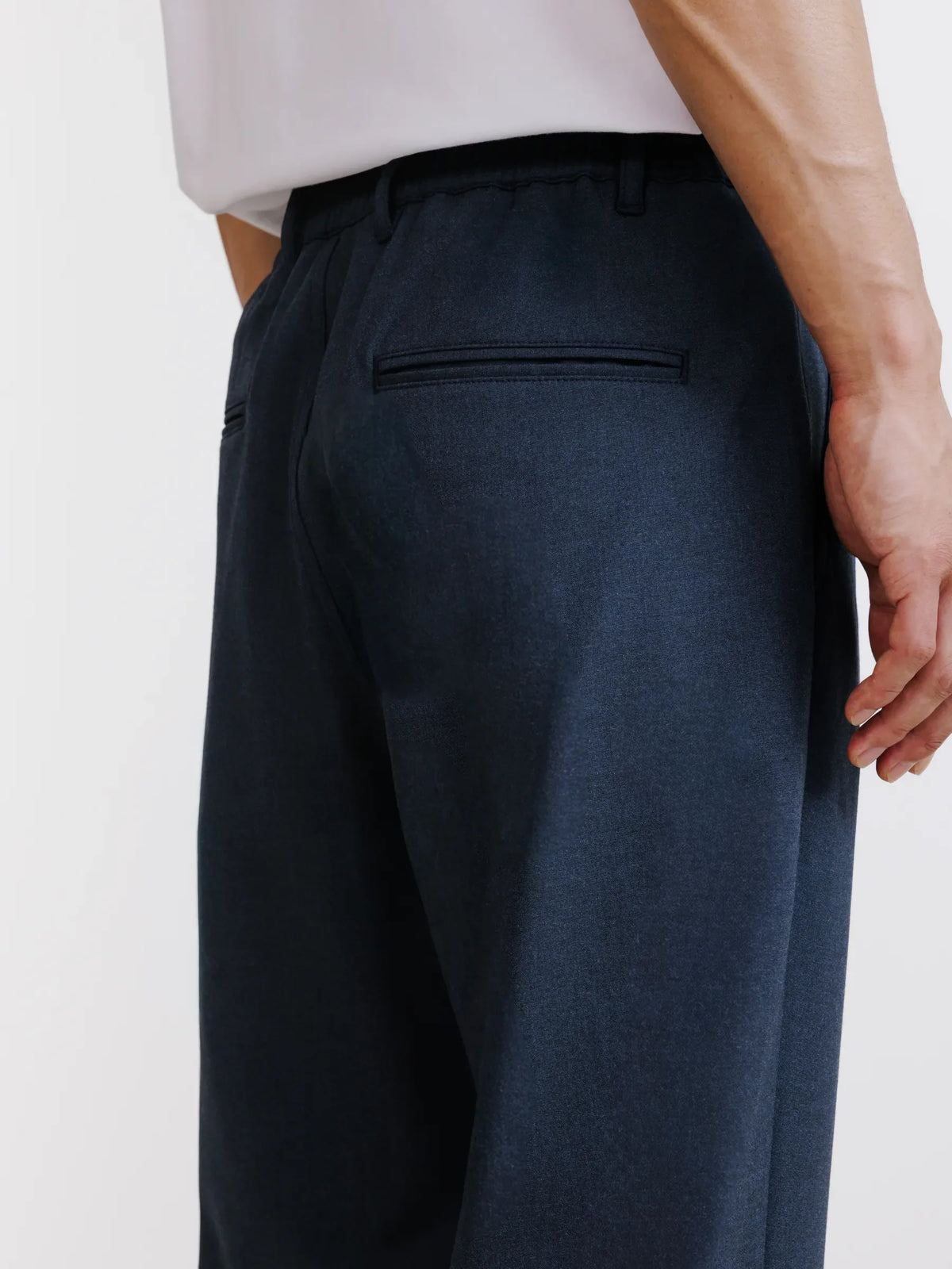 Pantalon urbain oversize bleu denim - IZAC