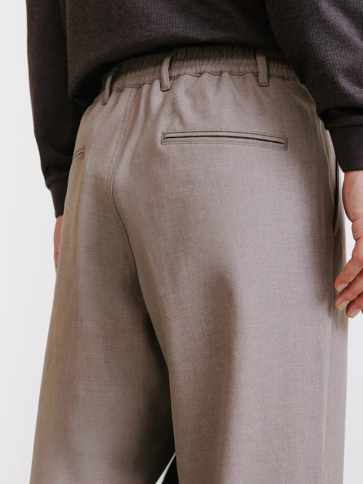 Pantalon urbain oversize taupe - IZAC