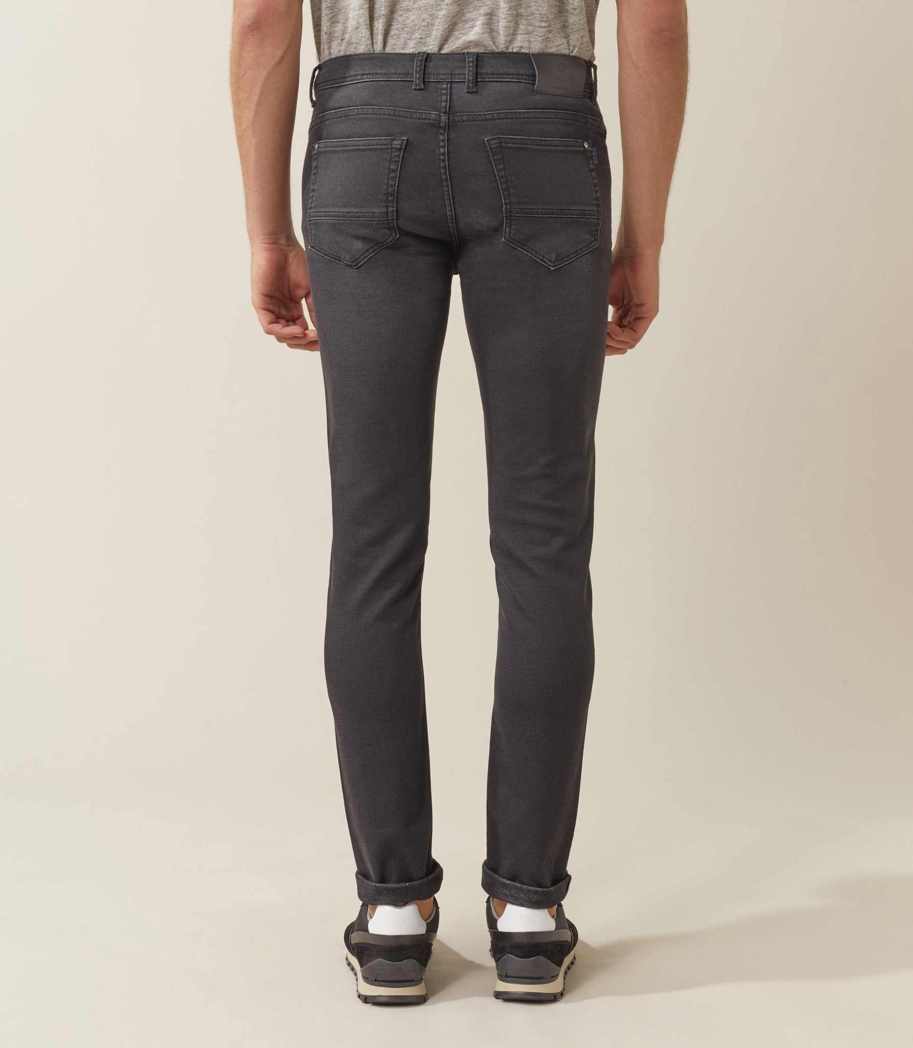 Jean slim noir "Pilote" - IZAC