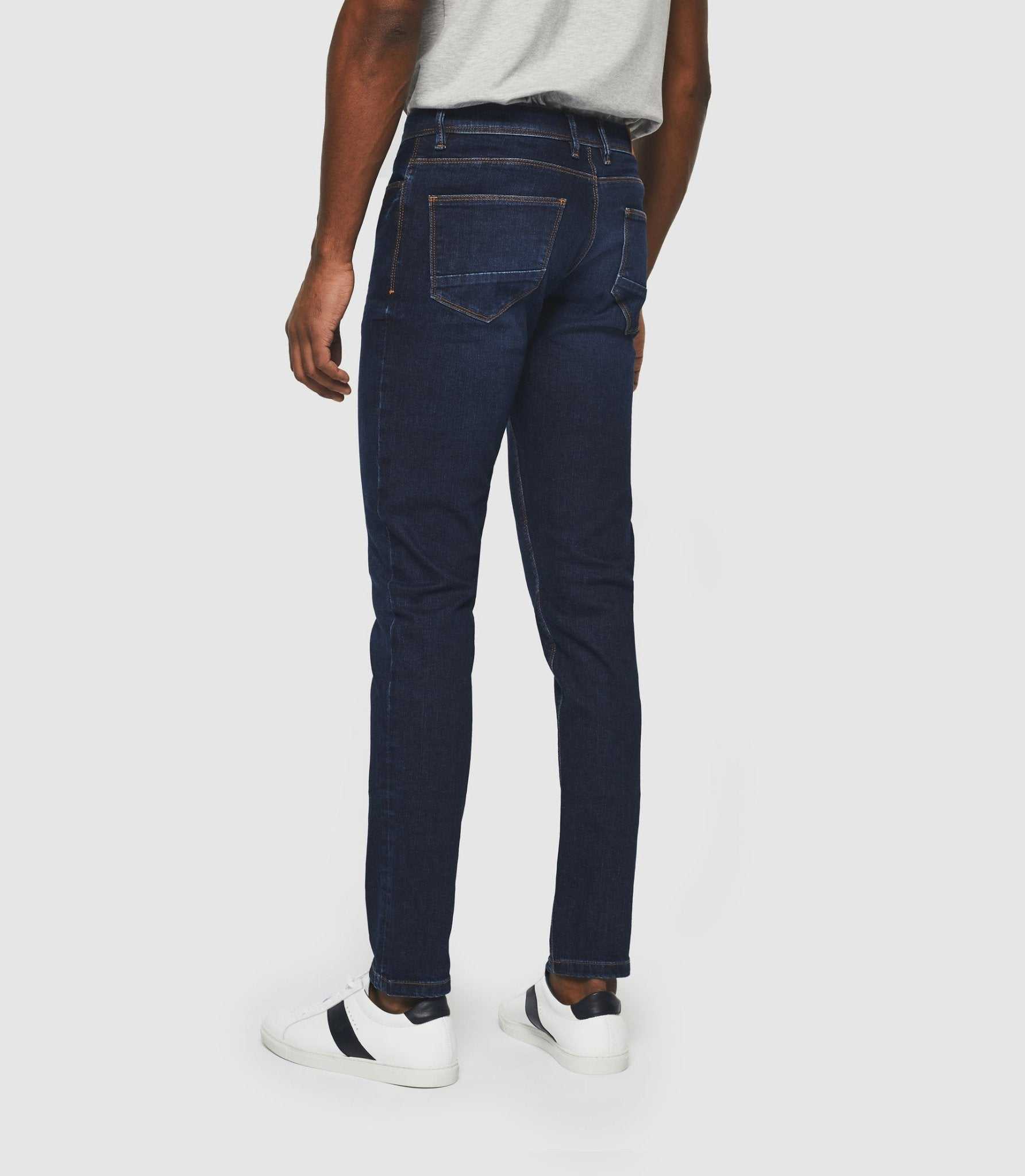 Jean super slim hydroless bleu foncé "Teo" - IZAC