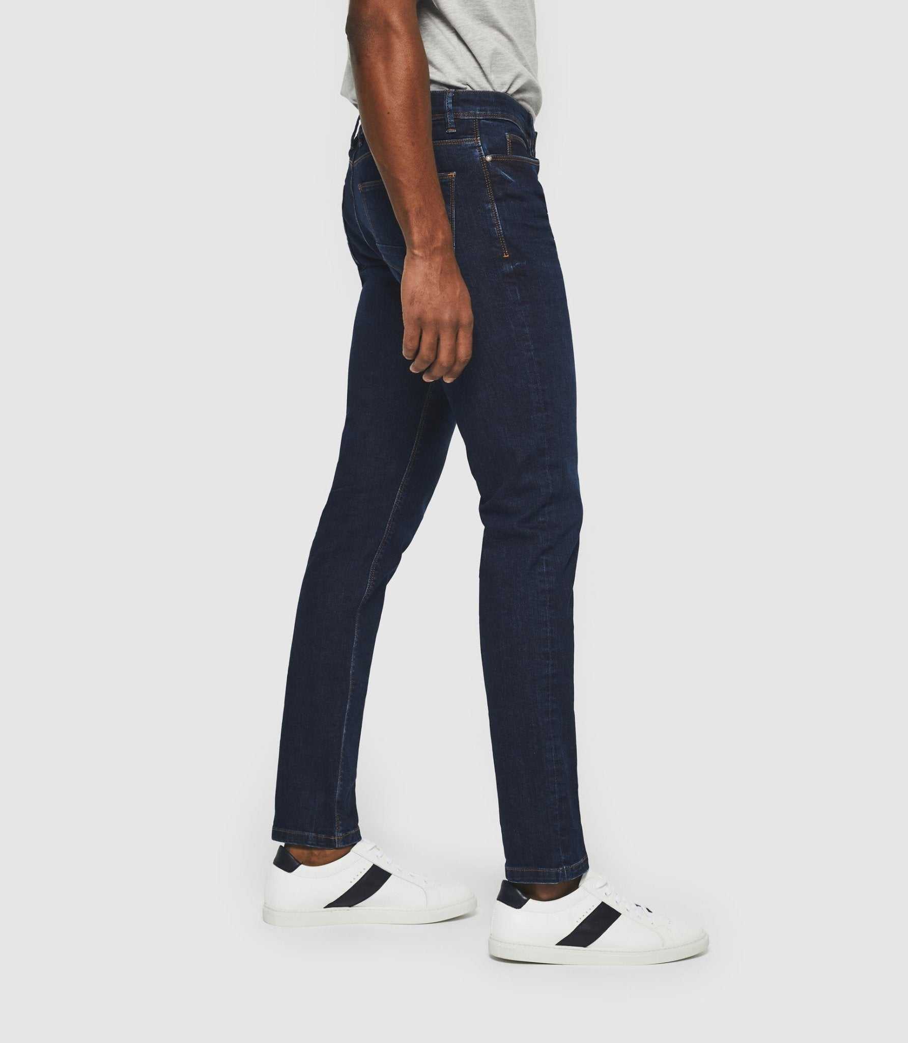 Jean super slim hydroless bleu foncé "Teo" - IZAC