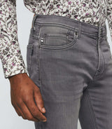 Jean super slim en molleton gris moyen "Toupie" - IZAC