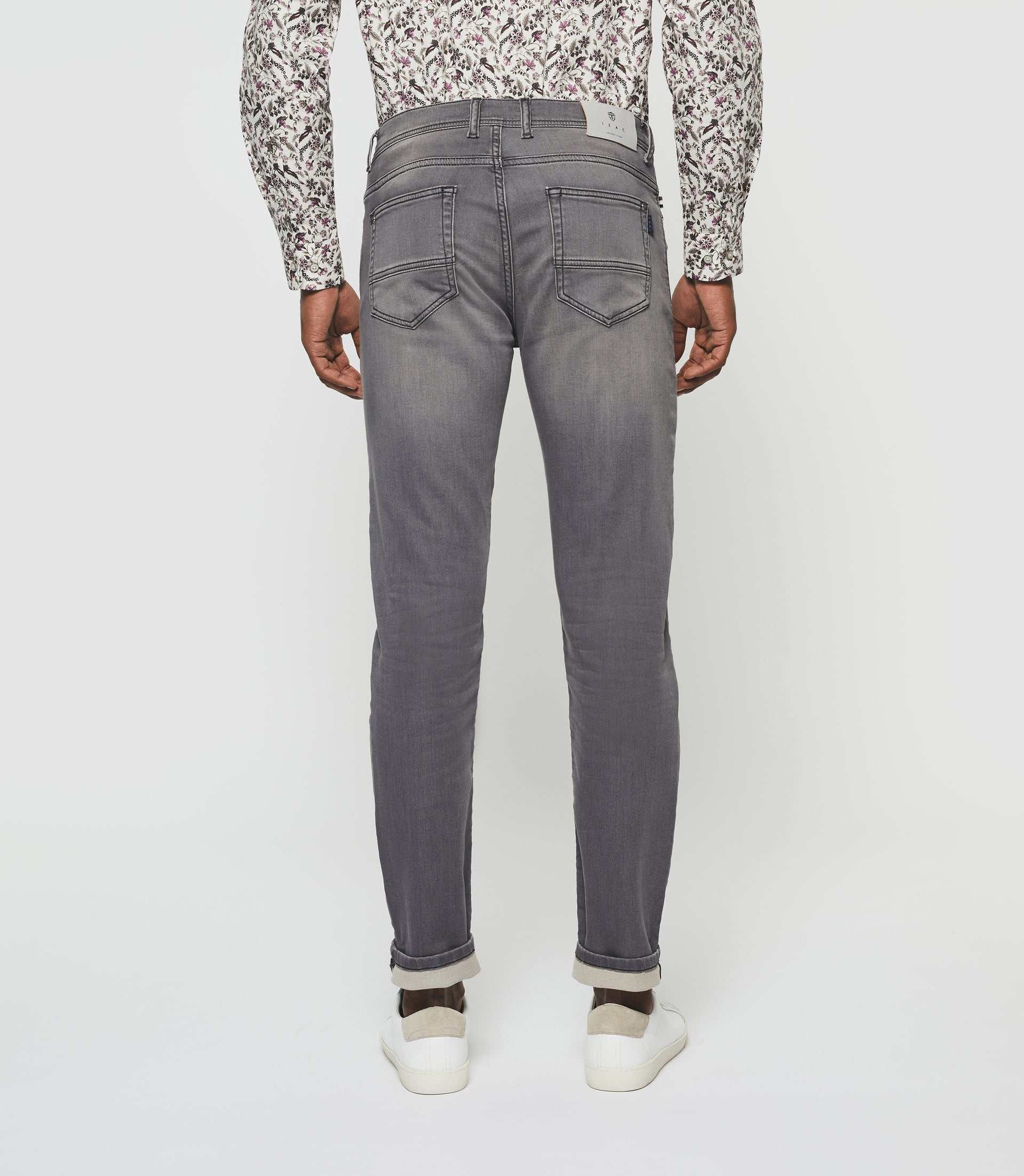 Jean super slim en molleton gris moyen "Toupie" - IZAC