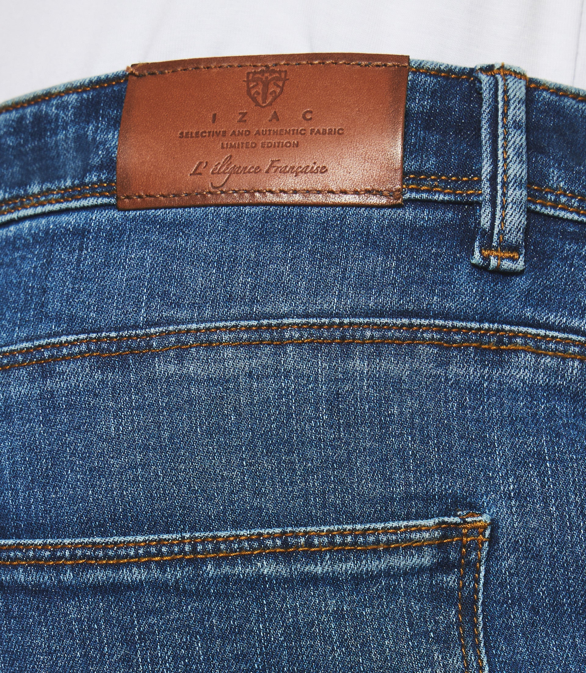 Jean straight hydroless permanent bleu moyen - IZAC