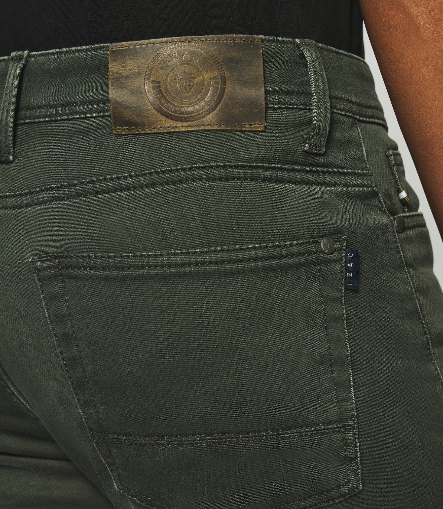 Jean super slim en maille kaki TOUPIE - IZAC