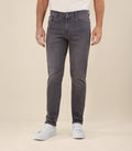 Jean 5 poches "jog" coupe slim gris - IZAC