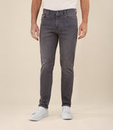 Jean 5 poches "jog" coupe slim gris - IZAC