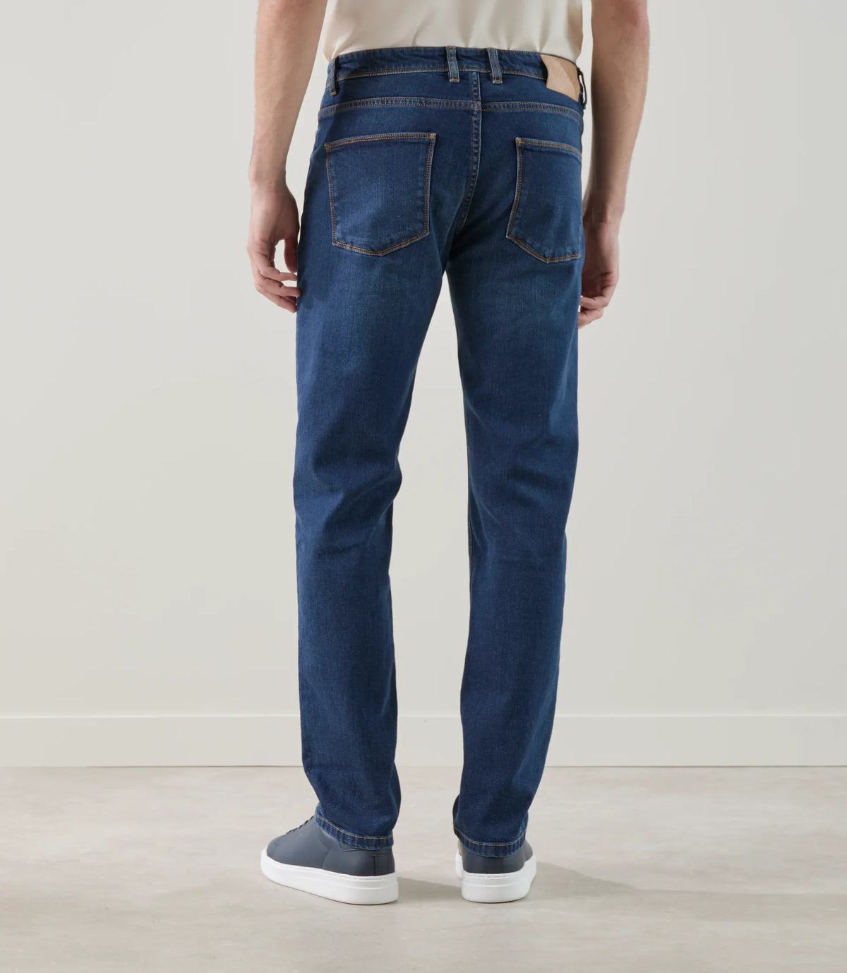Jean 5 poches bleu moyen - IZAC