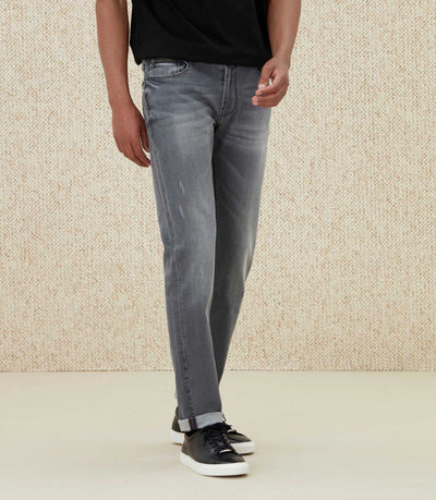 Jean effet usé gris "Raphael" - IZAC