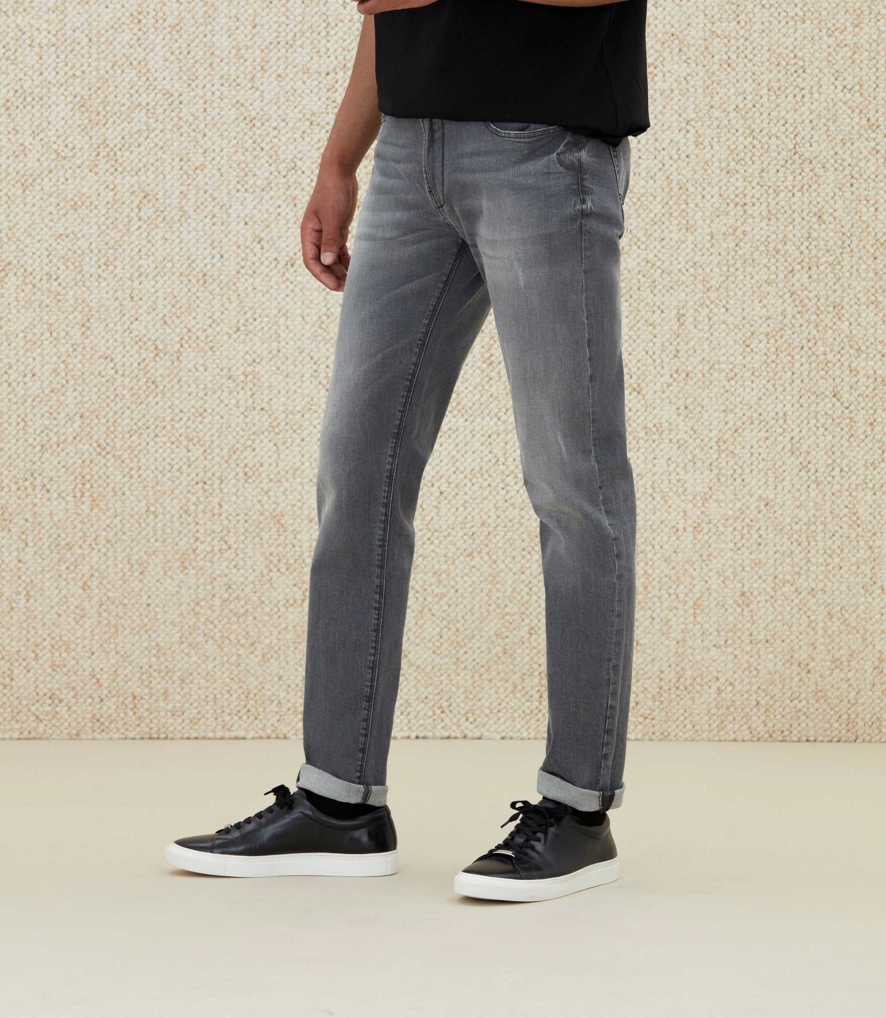 Jean effet usé gris "Raphael" - IZAC