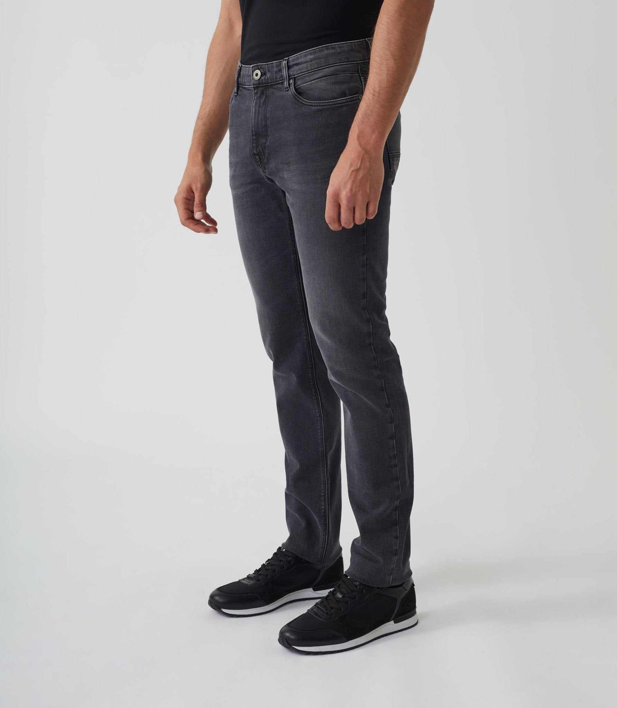 Jean slim gris moyen "Leon" - IZAC