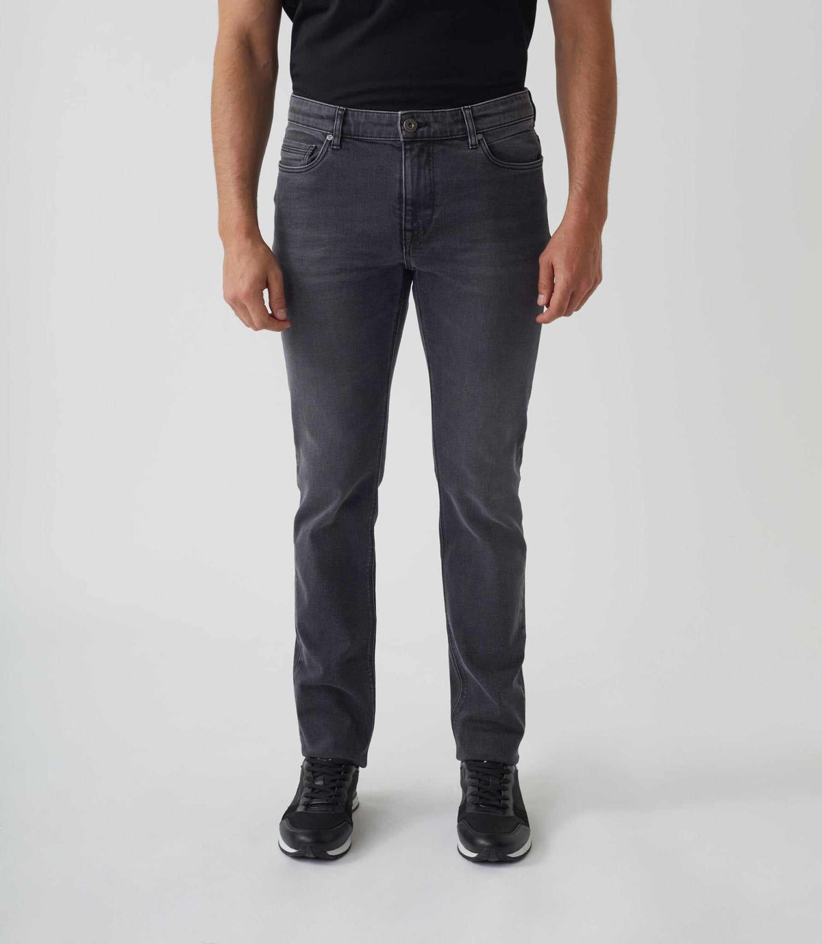 Jean slim gris moyen "Leon" - IZAC