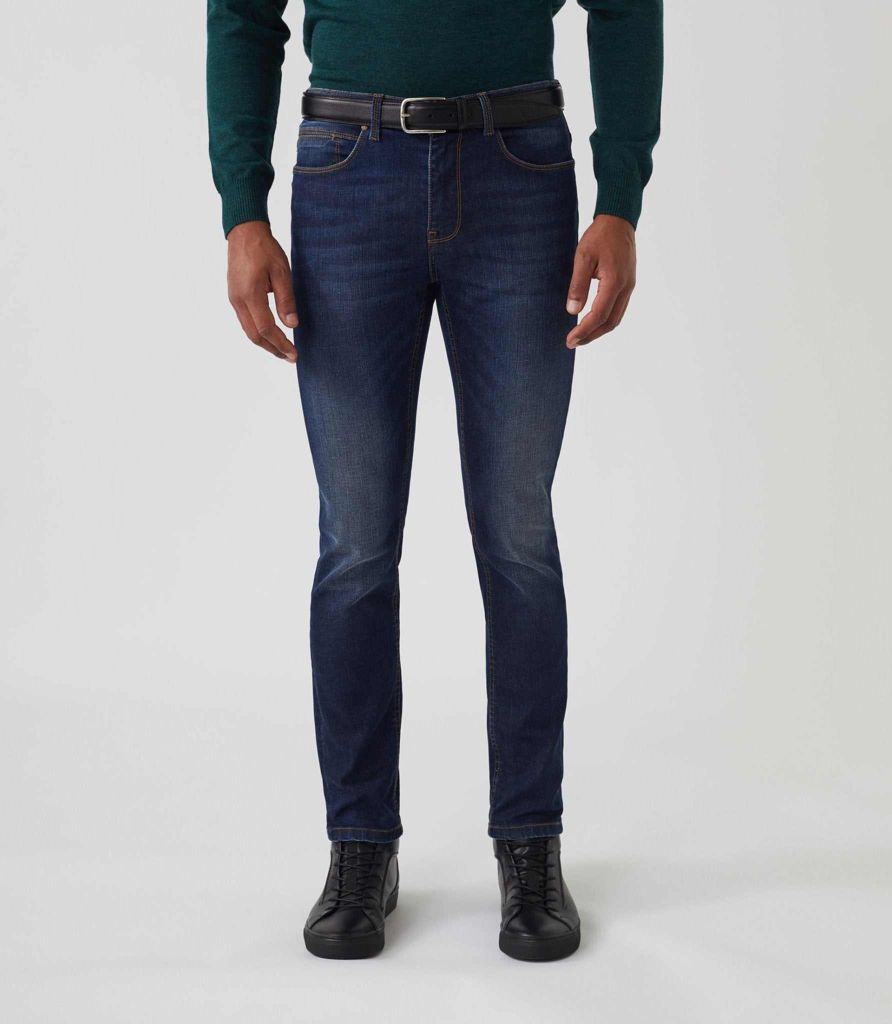 Jean slim bleu moyen "Lion" - IZAC