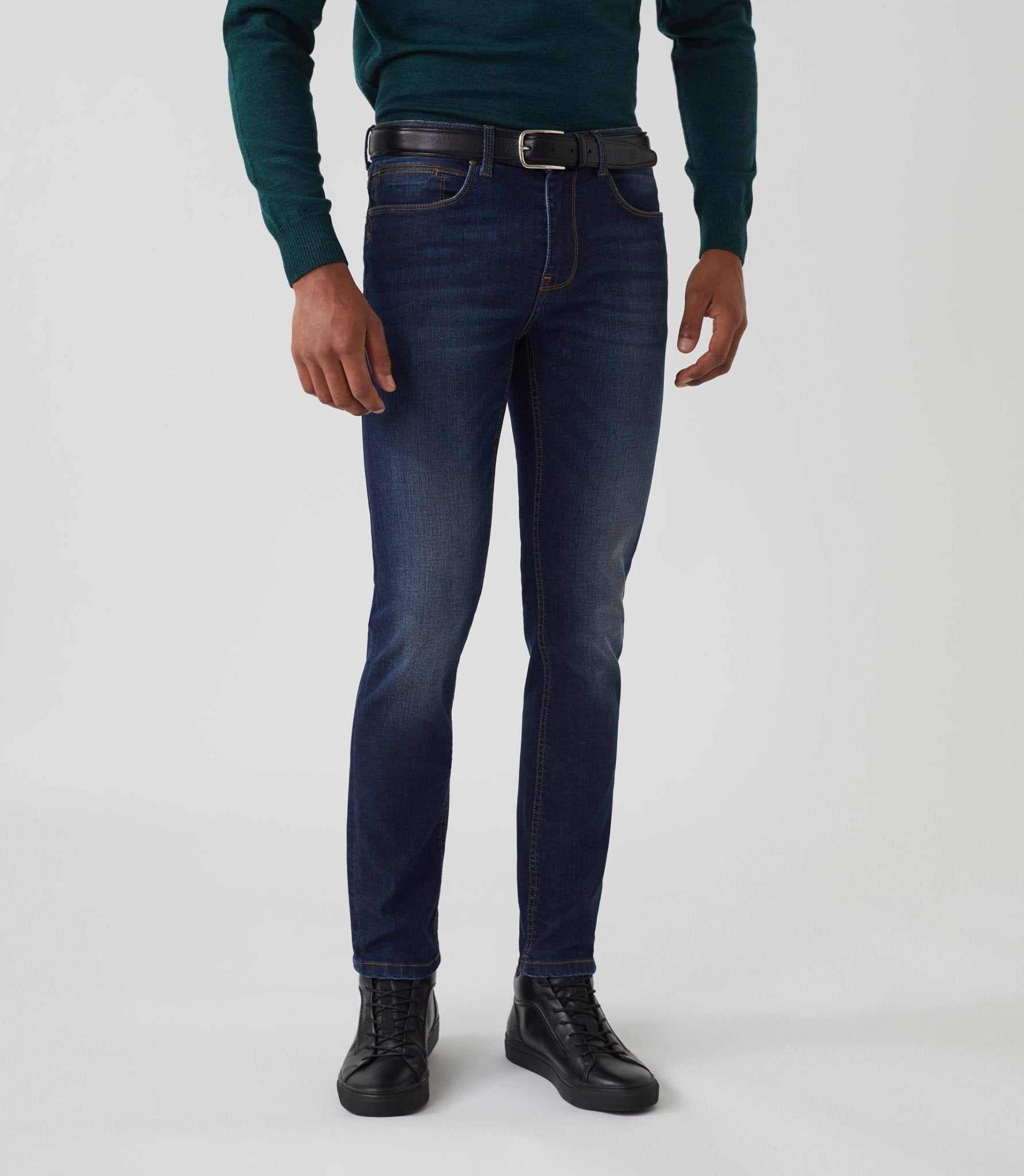 Jean slim bleu moyen "Lion" - IZAC