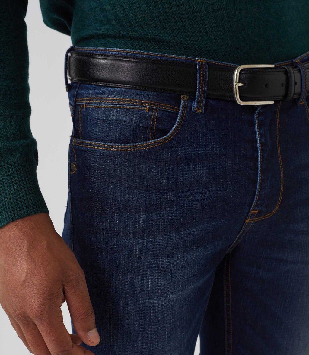 Jean slim bleu moyen "Lion" - IZAC