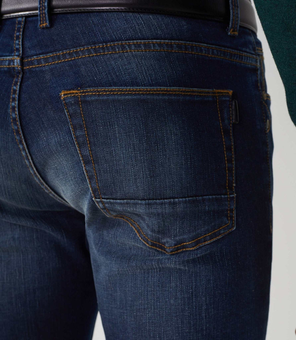 Jean slim bleu moyen "Lion" - IZAC