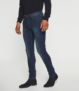 Jean super slim denim bleu foncé EFFET - IZAC