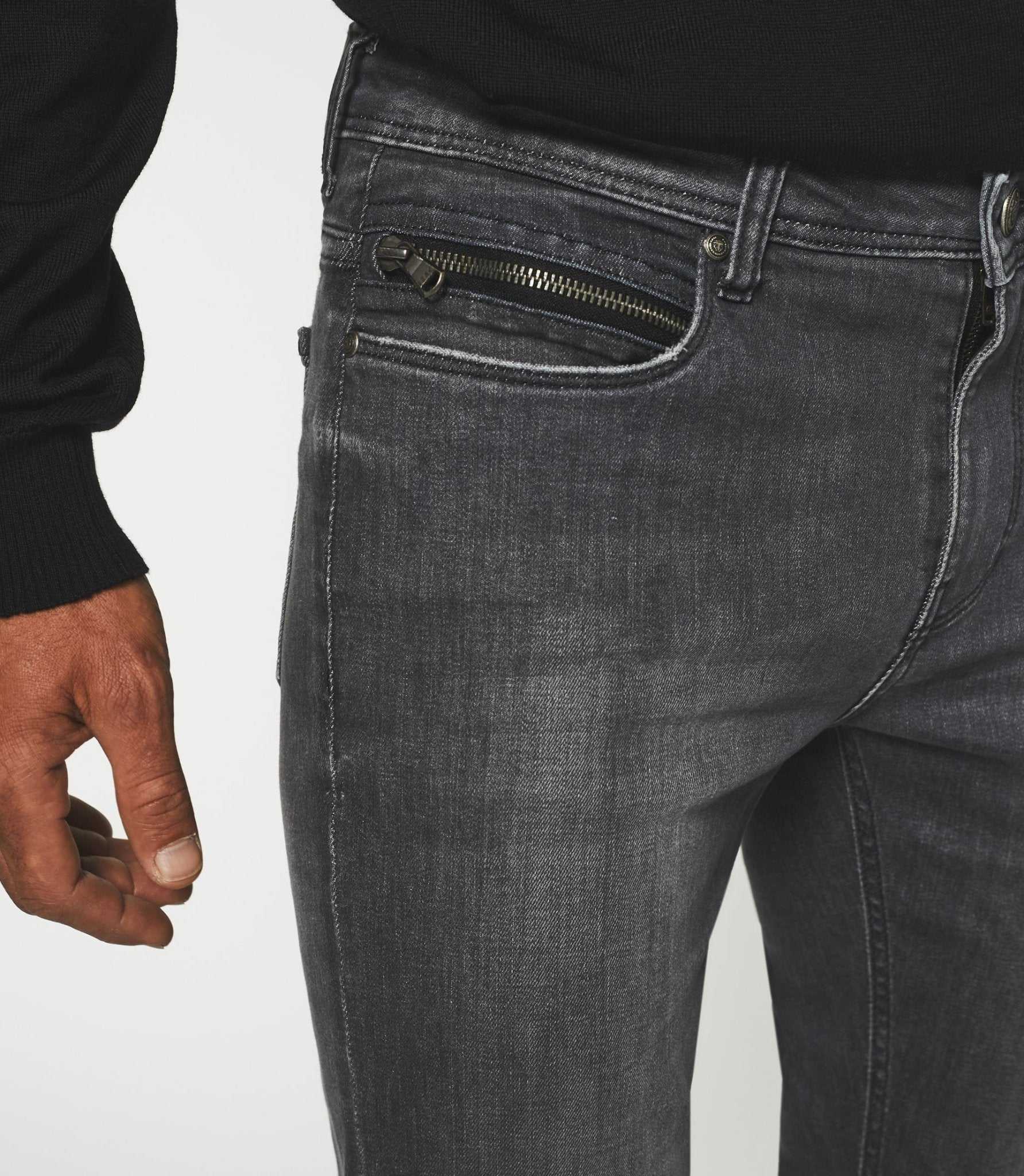 Jean super slim denim gris moyen EFFET - IZAC