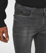 Jean super slim denim gris moyen EFFET - IZAC