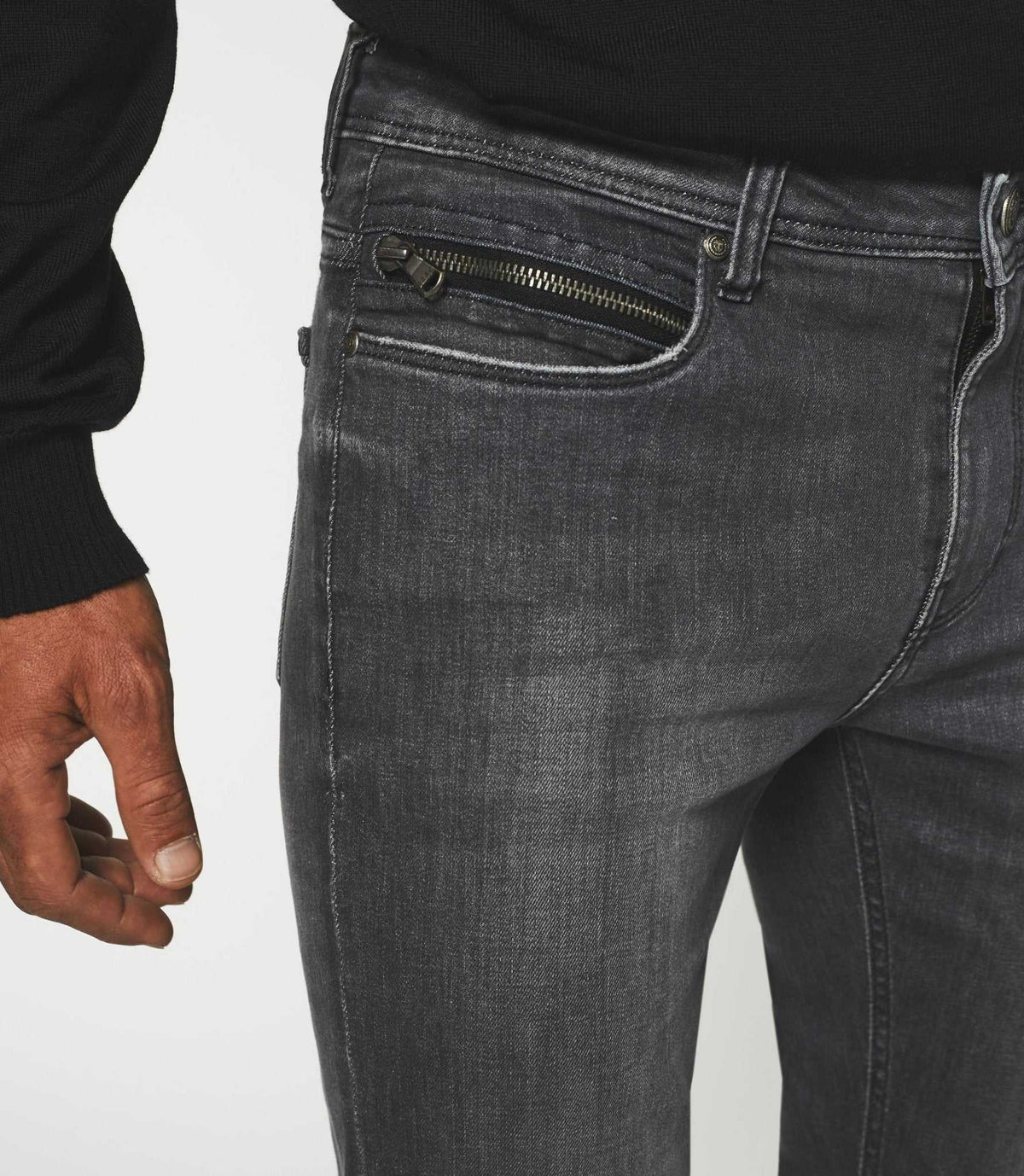 Jean super slim denim gris moyen EFFET - IZAC