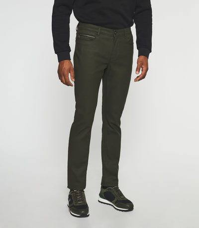 Jean slim denim enduit kaki EROS - IZAC