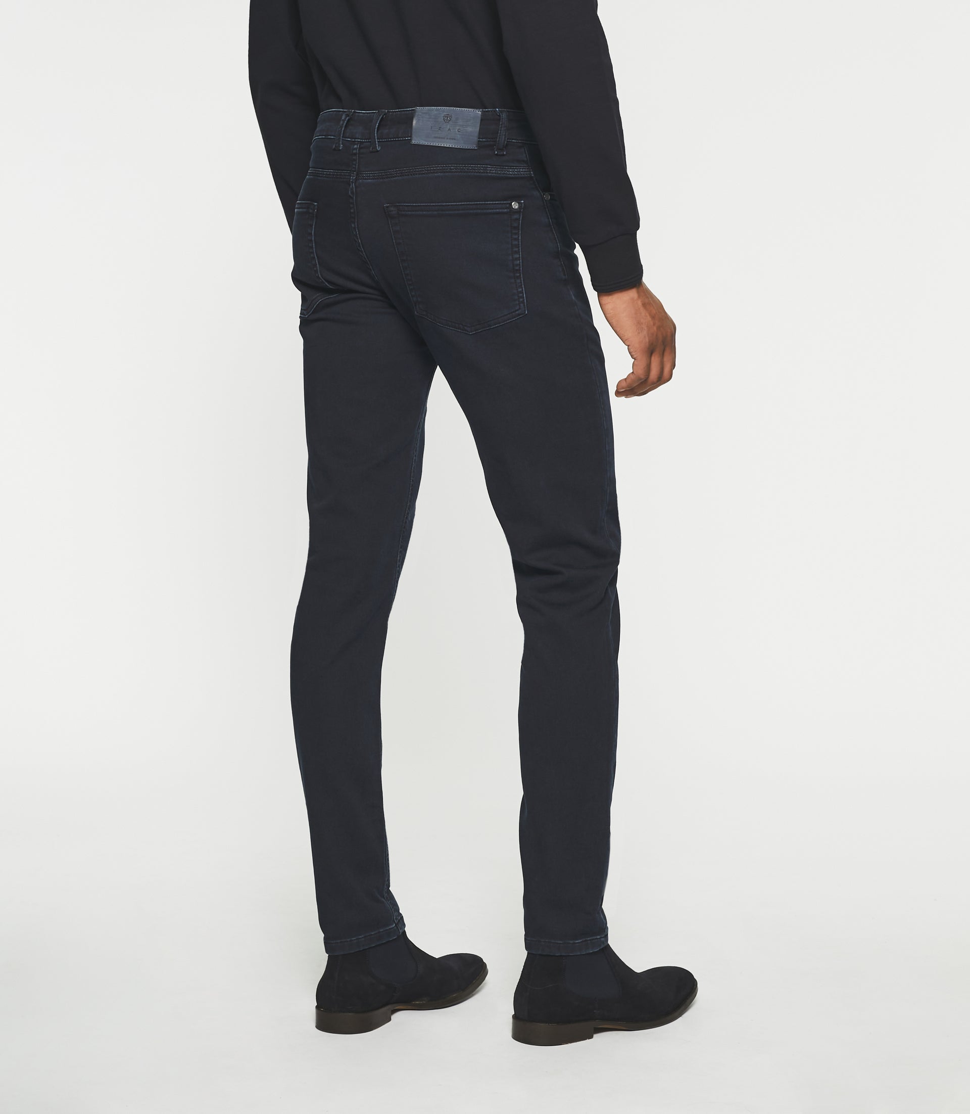 Jean super slim en molleton bleu foncé ETERNELLE - IZAC