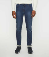 Jean super slim en molleton bleu moyen ETERNELLE - IZAC