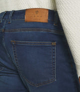 Jean super slim en molleton bleu moyen ETERNELLE - IZAC