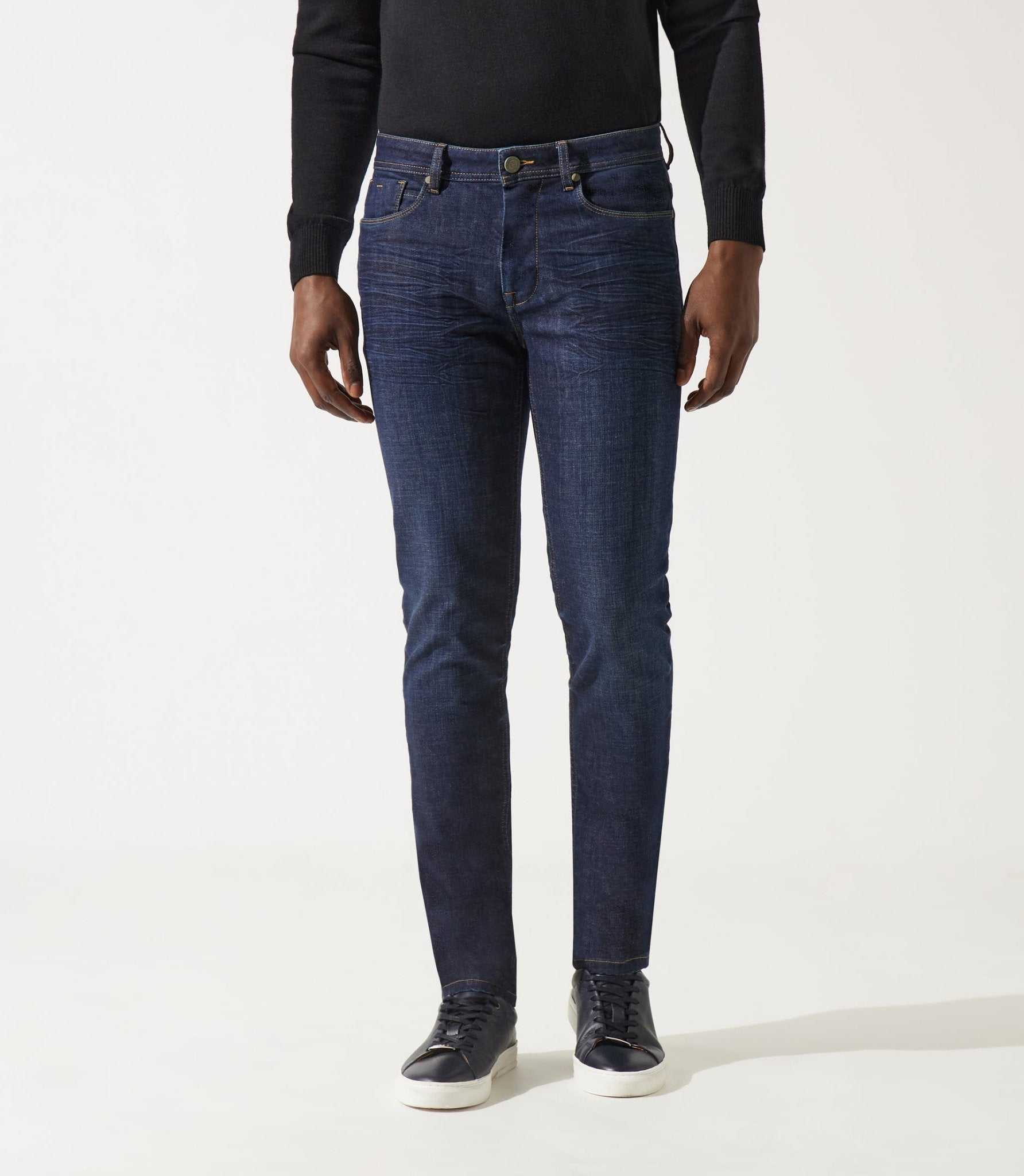 Jean slim bleu fonce EDI - IZAC