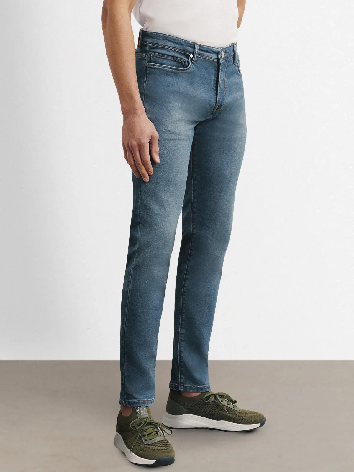 Jean 5 poches bleu - IZAC