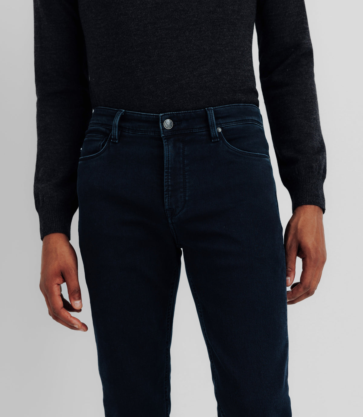 Jean slim en coton marine - IZAC