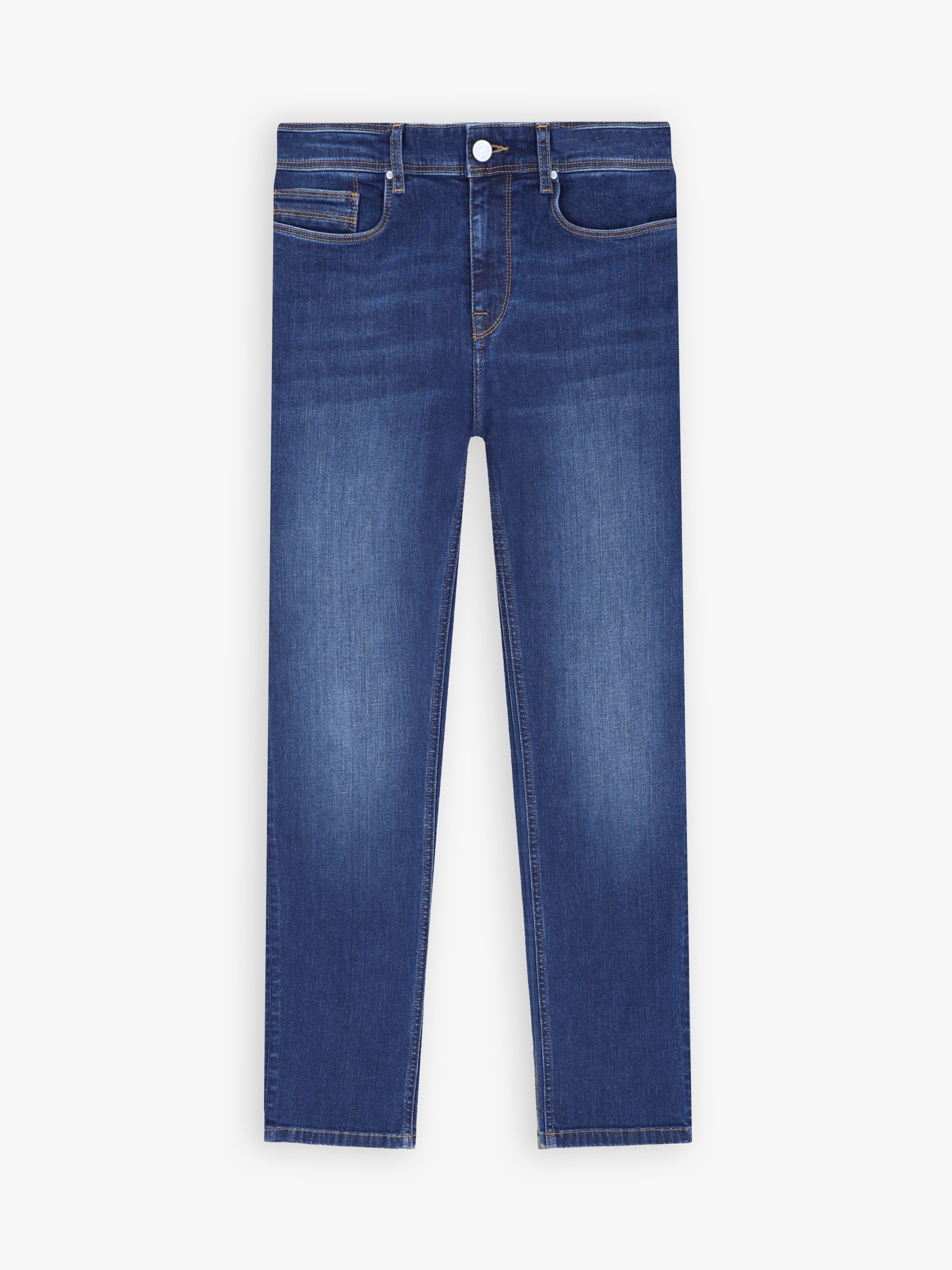 Jean regular 5 poches bleu moyen - IZAC